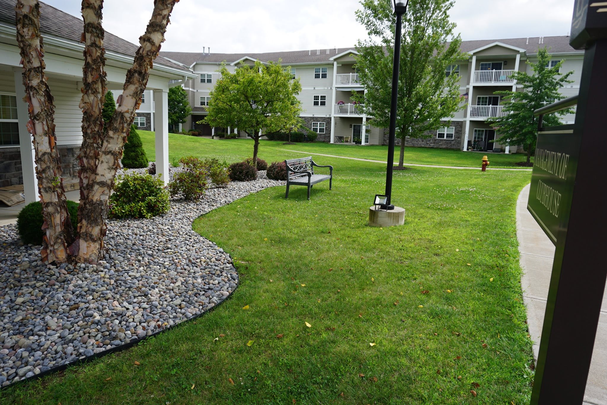 Schuyler Commons outdoor common area