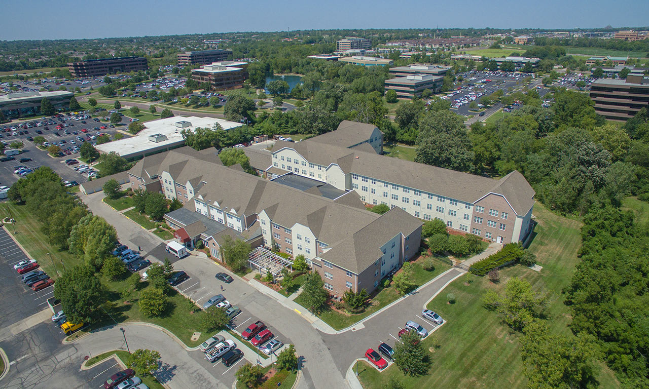 Silvercrest at Deercreek aerial view of community