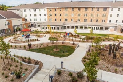 Cottage Grove Place, a CCRC aerial view of community