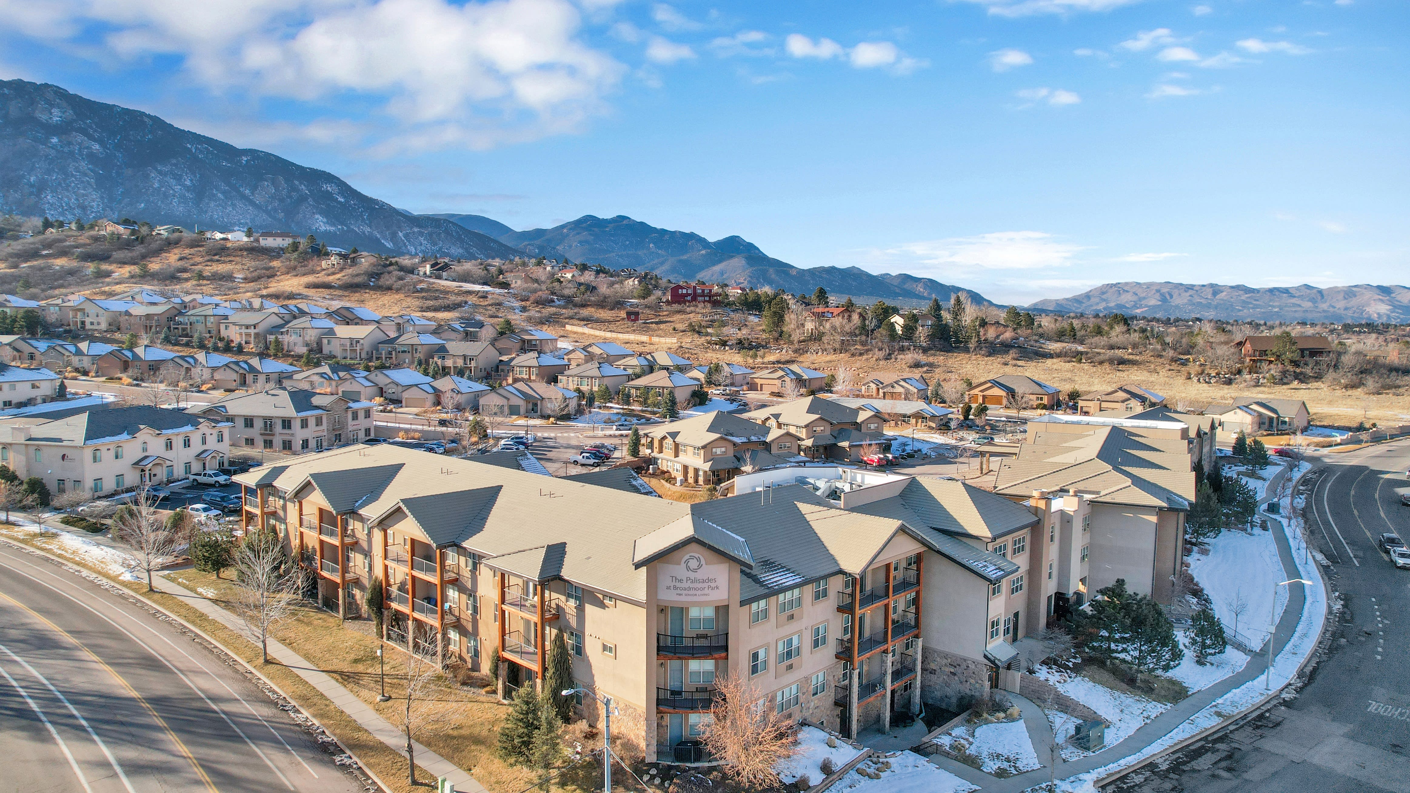 Palisades At Broadmoor Park aerial view of community