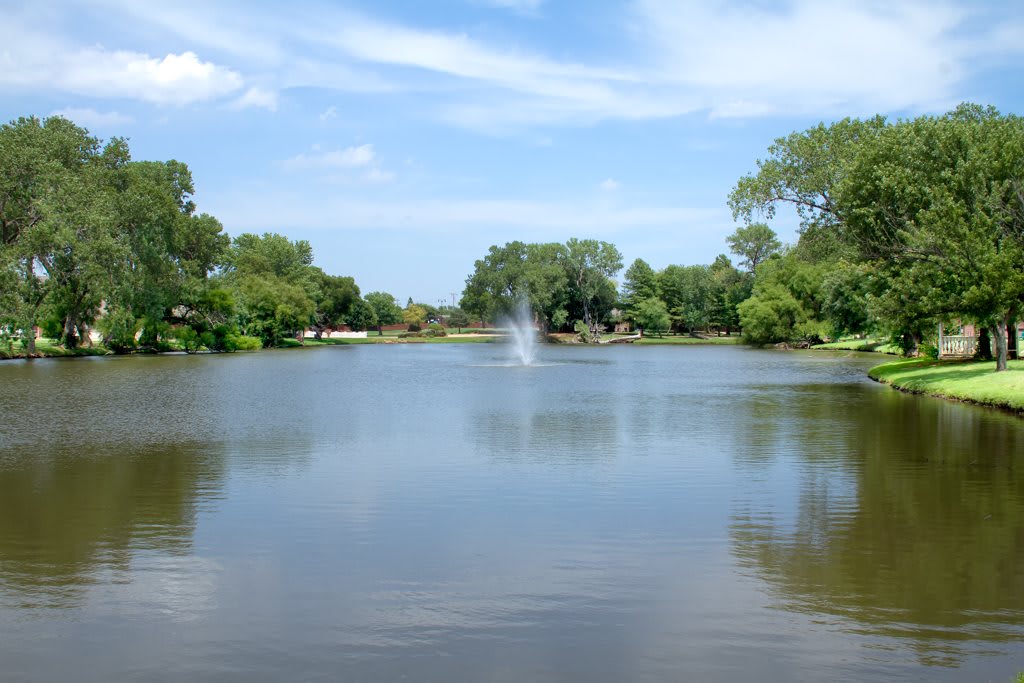 Lyndale Edmond Senior Living pond