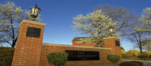 The Renaissance outdoor common area