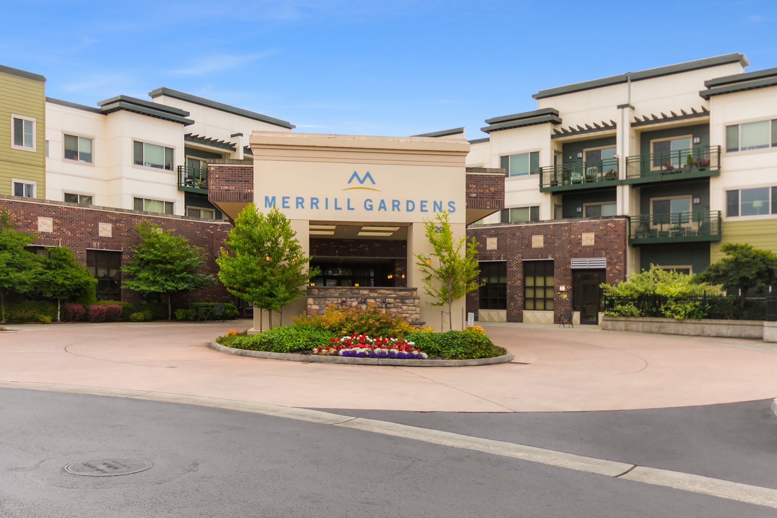 Merrill Gardens at Tacoma community entrance