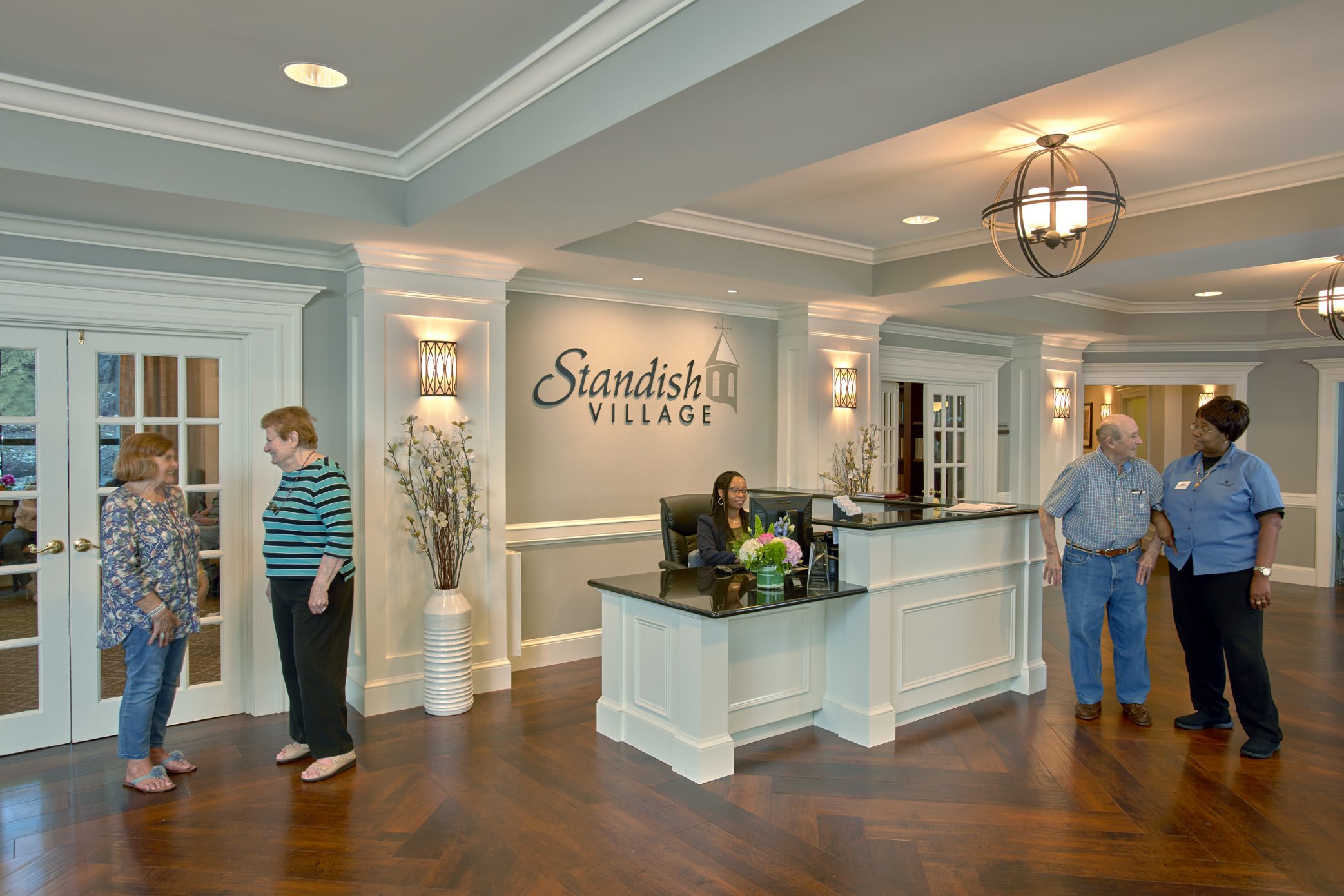 Standish Village reception area