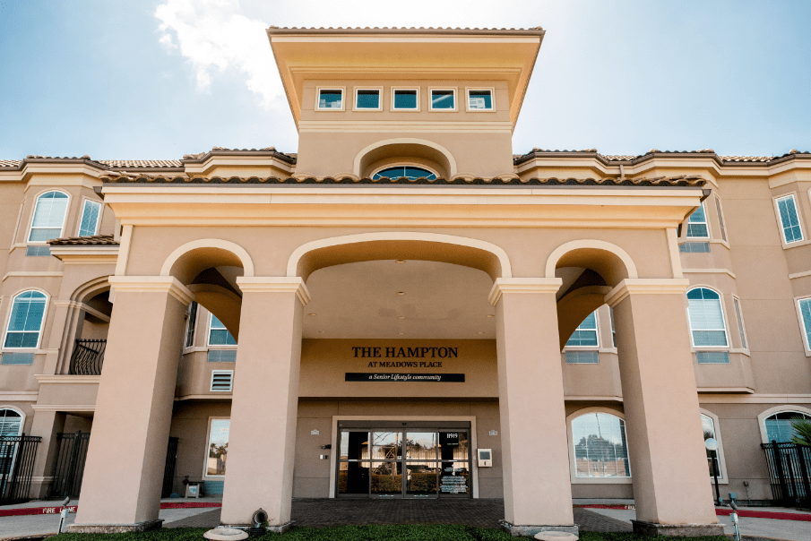 The Hampton at Meadows Place community entrance