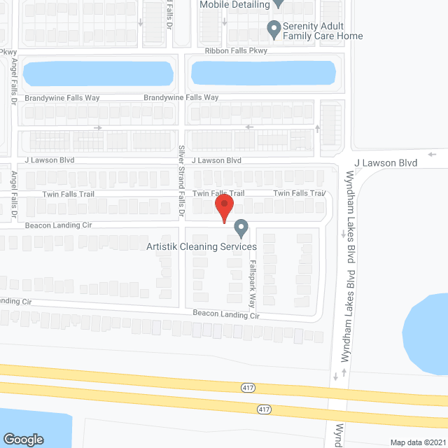 Map of the neighborhood around Evelyn's Home Assisted Living