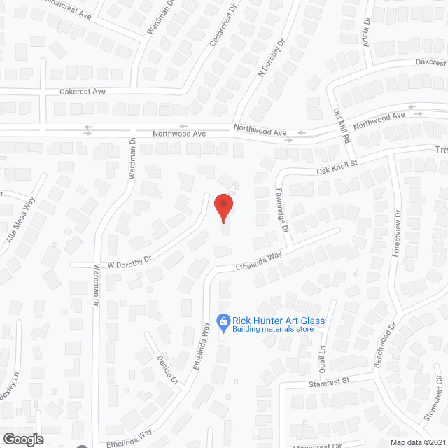 Map of the neighborhood around Pleasant Hills Home Care