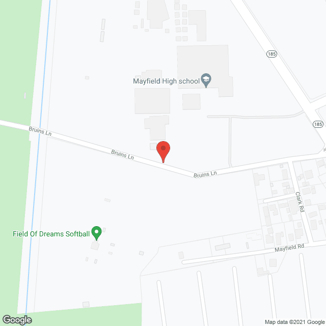 Map of the neighborhood around Blue Horizon Assisted Living