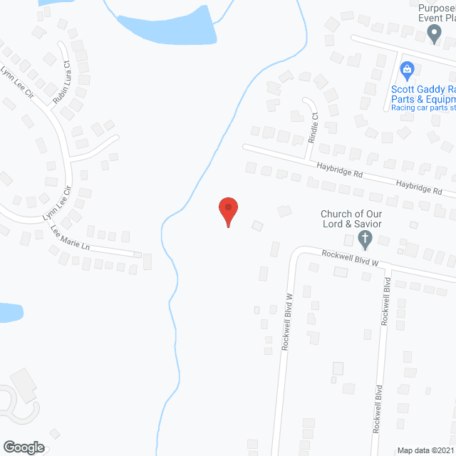 Map of the neighborhood around Sage Highland Creek