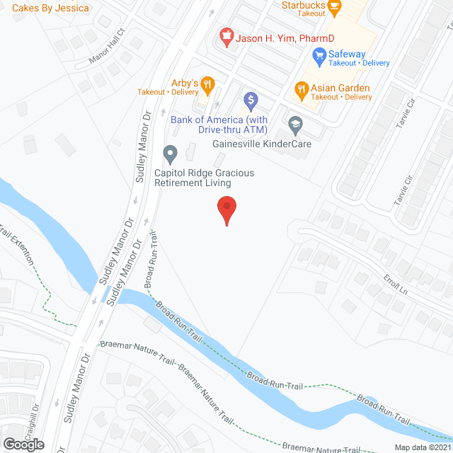 Map of the neighborhood around Capitol Ridge Gracious Retirement Living