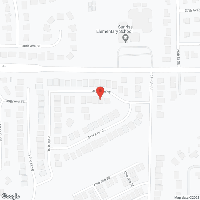 Map of the neighborhood around Misty Willow Senior Care, LLC