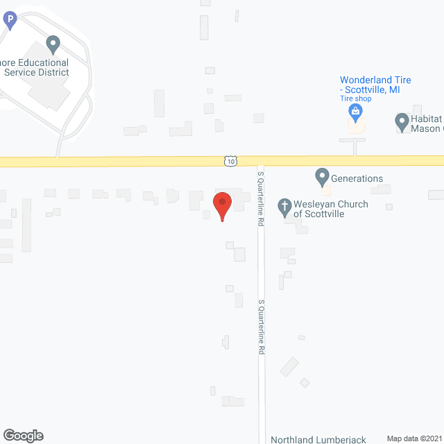 Map of the neighborhood around Willowbrook Care Home