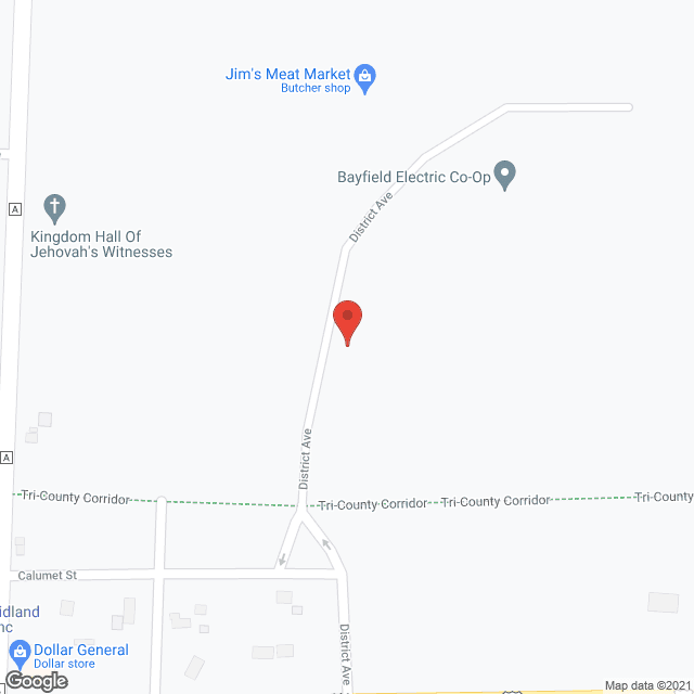 Map of the neighborhood around Willow Manor