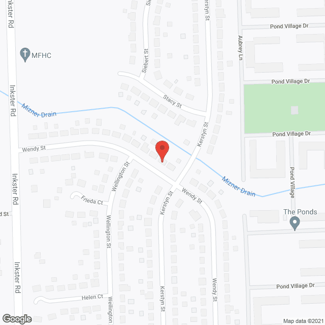 Map of the neighborhood around Wendy Manor