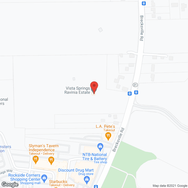 Map of the neighborhood around Vista Springs Ravinia