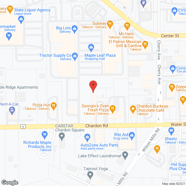 Map of the neighborhood around Thistle House Senior Living