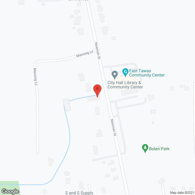 Map of the neighborhood around Tawas Manor