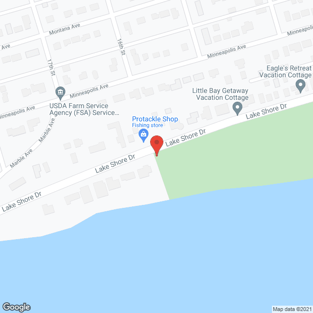Map of the neighborhood around Sunny Shores Afc Home