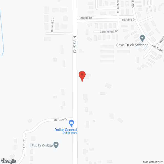 Map of the neighborhood around Rose Cottage Senior Living