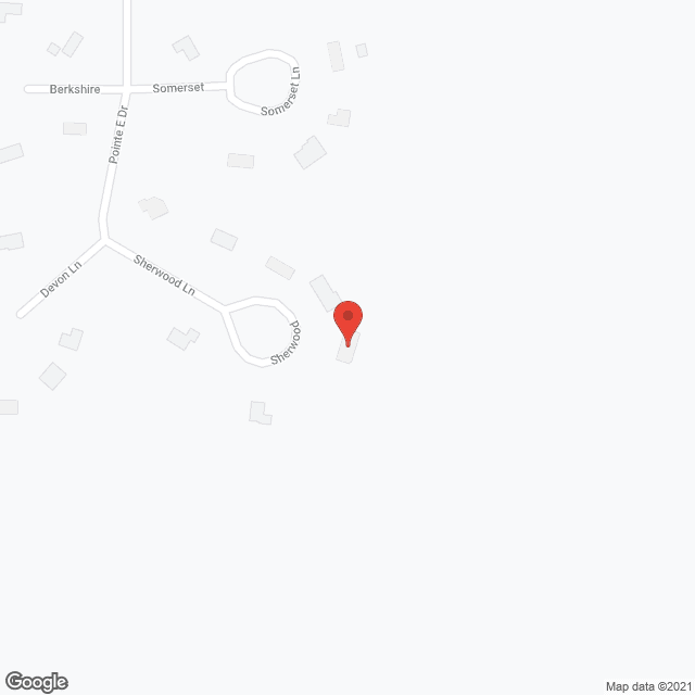 Map of the neighborhood around Pointe East