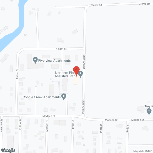 Map of the neighborhood around Northern Pines Assisted Living