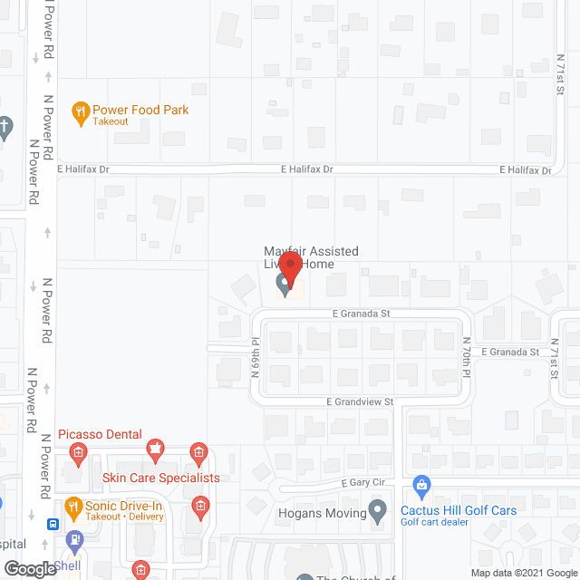 Map of the neighborhood around Mayfair Assisted Living Home Inc