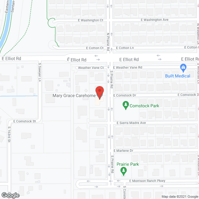 Map of the neighborhood around Mary Grace Care Home