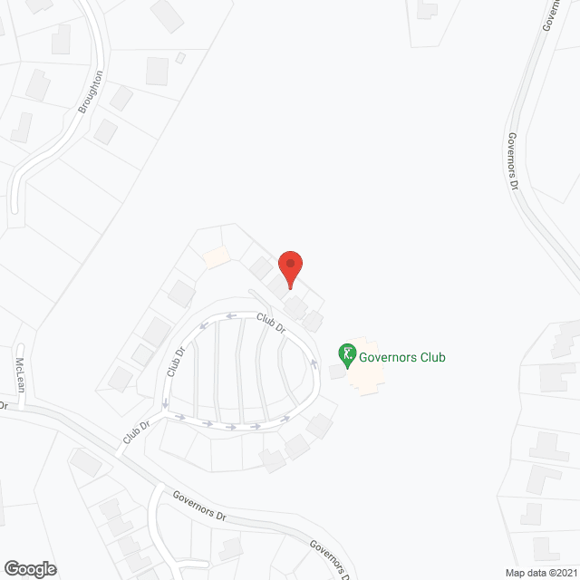 Map of the neighborhood around Livewell at Governor's Club Cottages