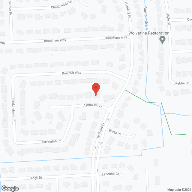 Map of the neighborhood around Legacy Senior Living II