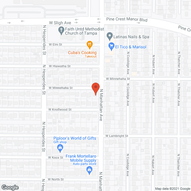 Map of the neighborhood around Larry's Family 1 Care ALF LLC
