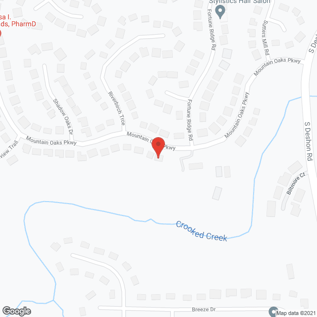 Map of the neighborhood around Julian and Julian Pch
