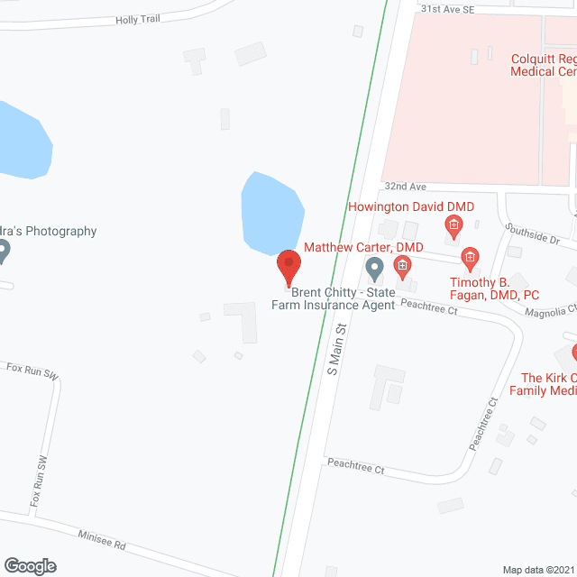 Map of the neighborhood around Ivydale At Willow Lodge