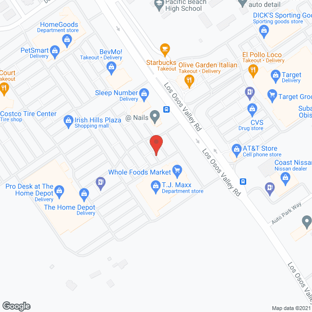 Map of the neighborhood around Il Villaggio At San Luis Obispo