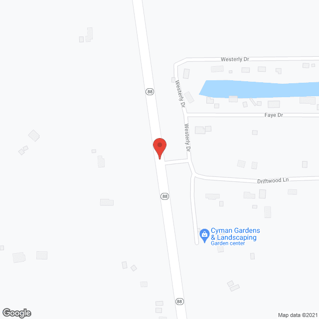 Map of the neighborhood around Heritage Haus