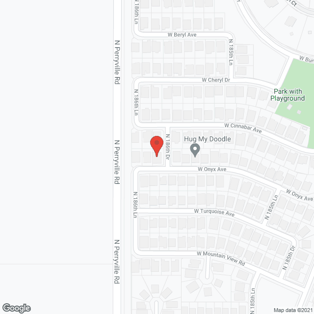Map of the neighborhood around Heaven On Earth