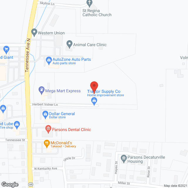 Map of the neighborhood around Green Crest Assisted Living Centers Inc