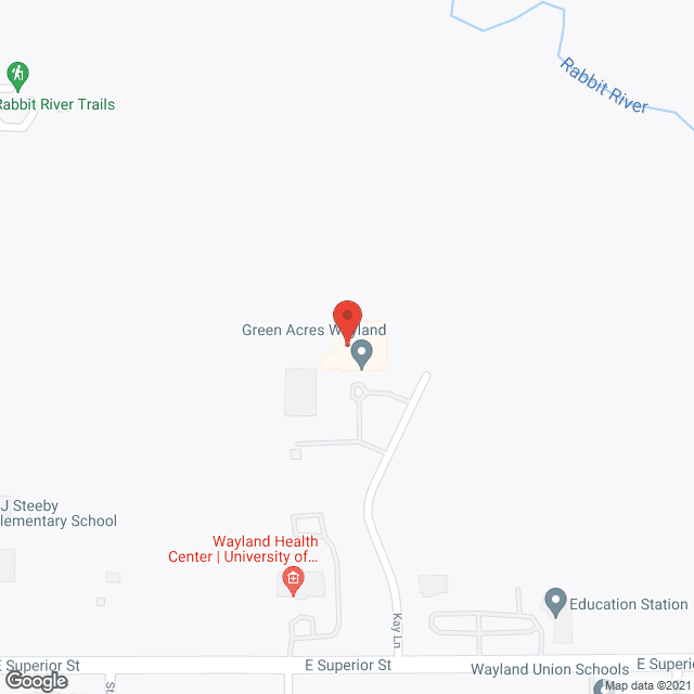 Map of the neighborhood around Green Acres Of Wayland