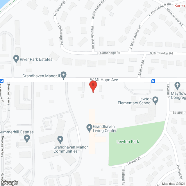 Map of the neighborhood around Grandhaven Living Center 4