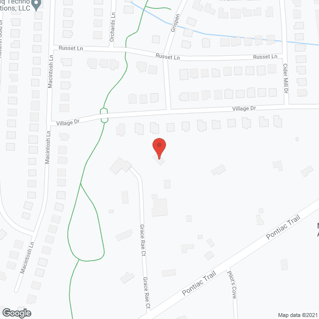 Map of the neighborhood around Grace Rae's Place