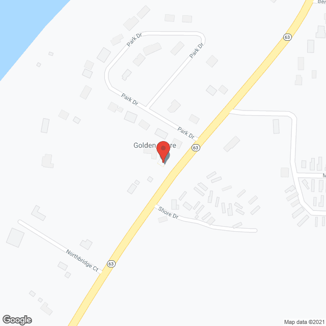 Map of the neighborhood around Golden Shore