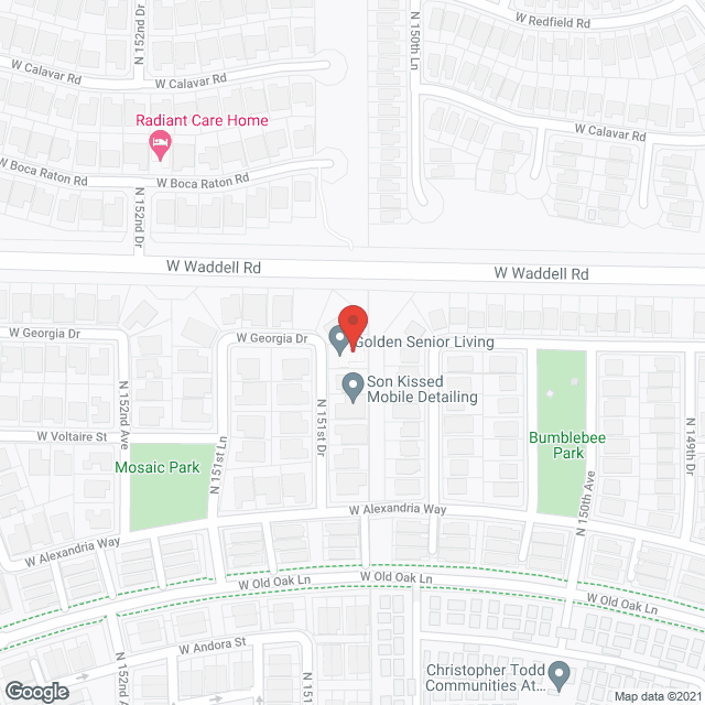 Map of the neighborhood around Golden Senior Living LLC