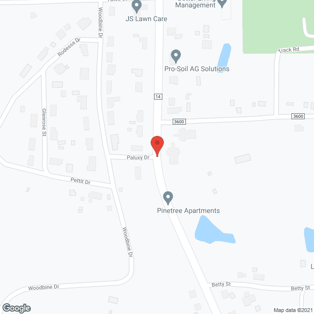 Map of the neighborhood around Gardens At Hawkins Alc