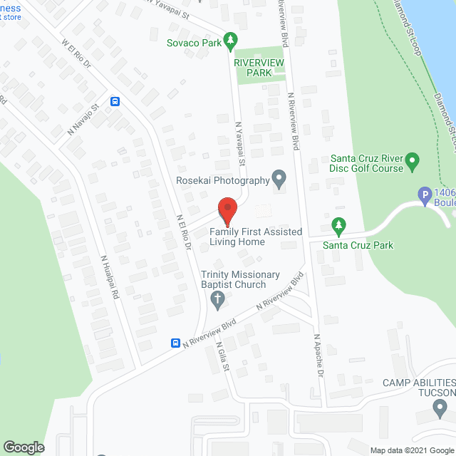Map of the neighborhood around Family First Assisted Living Home LLC