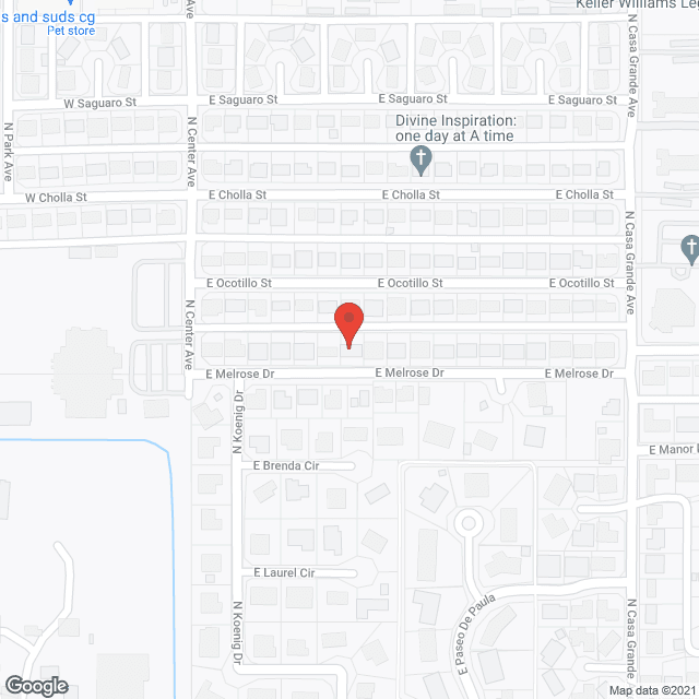 Map of the neighborhood around Dora Caring