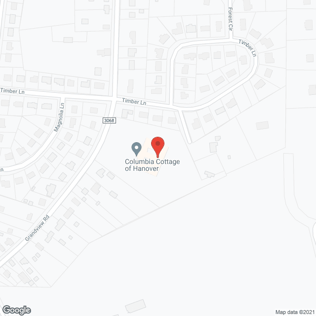 Map of the neighborhood around Columbia Cottage Hanover LLC