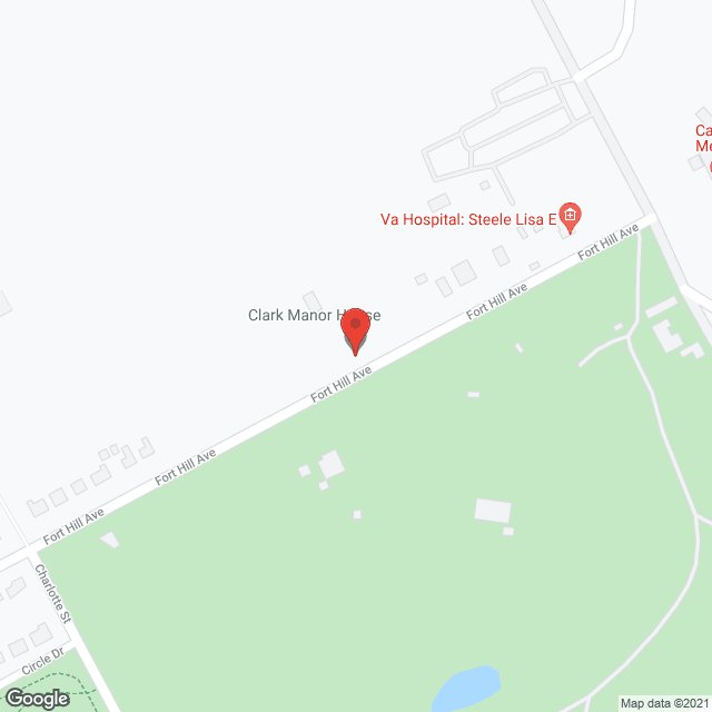 Map of the neighborhood around Clark Manor House