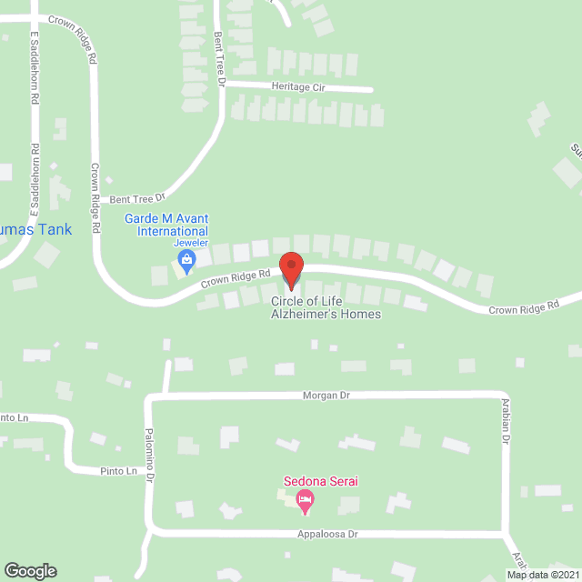 Map of the neighborhood around Circle Of Life LLC