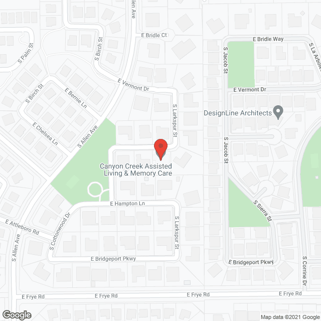 Map of the neighborhood around Canyon Creek Assisted Living and Memory Care