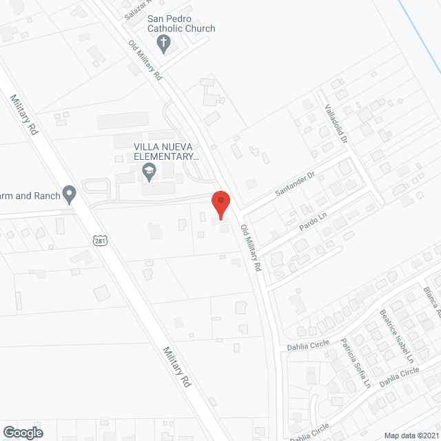 Map of the neighborhood around Bella Villa Assisted Living