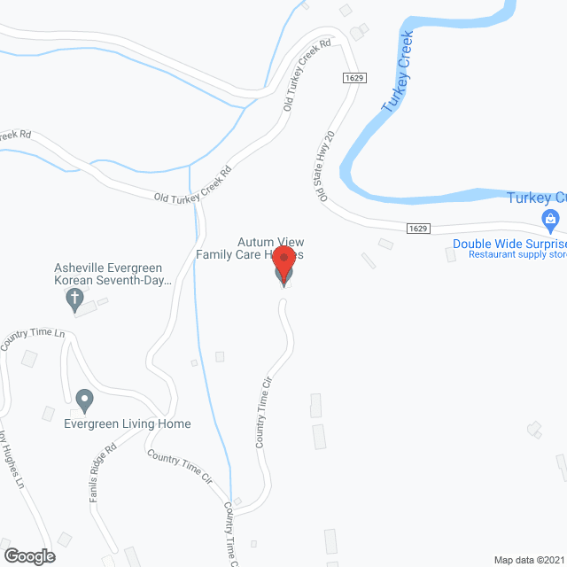 Map of the neighborhood around Autumn View Assisted Living #1